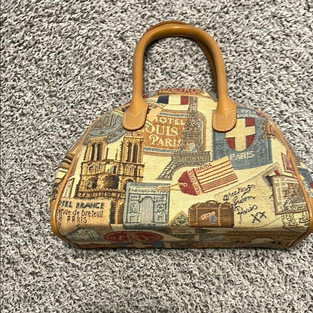 Parisian Print Women's Handbag